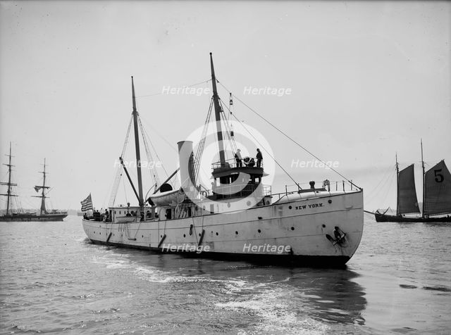 Steam pilot boat "New York", between 1900 and 1905. Creator: Unknown.