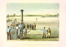 Steam ploughing tackle, c1860. Creator: Anon