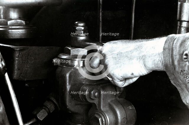 Steam train engine, Westinhause brake system.