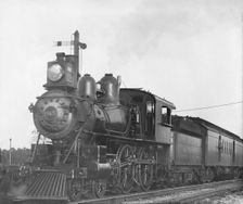 Steam train locomotive - No. 465 - ERIE Railway Company, North America, 1901. Creator: Robert Augustus Henry L'Estrange