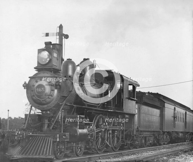 Steam train locomotive - No. 465 - ERIE Railway Company, North America, 1901. Creator: Robert Augustus Henry L'Estrange.