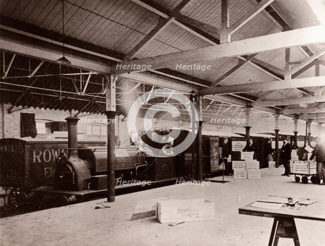 Steam train Newton  with crates of cocoa, York,  Yorkshire, 1901. Artist: Unknown