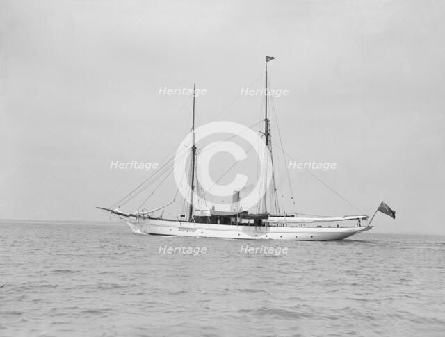 Steam yacht, 1913. Creator: Kirk & Sons of Cowes.
