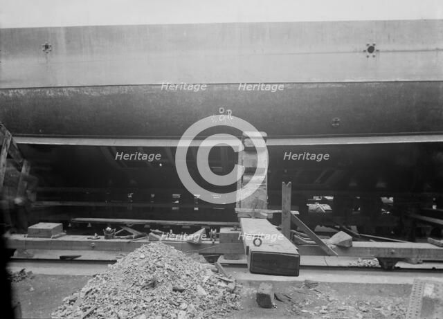Steam yacht Branwen's Hull, 1914. Creator: Kirk & Sons of Cowes.