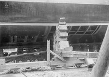 Steam yacht Branwen's hull, 1914. Creator: Kirk & Sons of Cowes