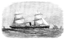 Steam-yacht for the King of Burmah, 1871. Creator: Unknown