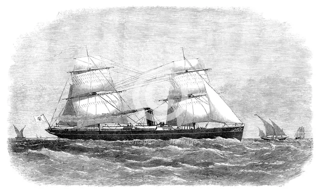 Steam-yacht for the King of Burmah, 1871. Creator: Unknown.