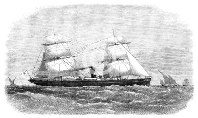 Steam-yacht for the King of Burmah, 1871. Creator: Unknown.