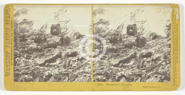 Steambath, Geysers, Napa County, California, 1867. Creator: Carleton Emmons Watkins.