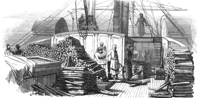 'Steamboat on the Volga; A Journey on the Volga', 1875. Creator: Nicholas Rowe.