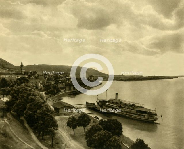 Steamboat on the Danube at Hainburg, Lower Austria, c1935. Creator: Unknown.