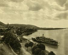 Steamboat on the Danube at Hainburg, Lower Austria, c1935. Creator: Unknown