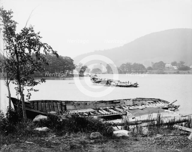 Steamboat graveyard, Lake George, N.Y., between 1900 and 1905. Creator: Unknown.