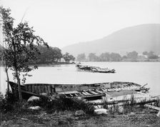 Steamboat graveyard, Lake George, N.Y., between 1900 and 1905. Creator: Unknown