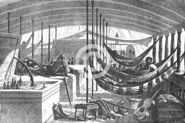 'Steamboat travelling on the Orinoco; A Journey up the Orinoco', 1875. Creator: Unknown.