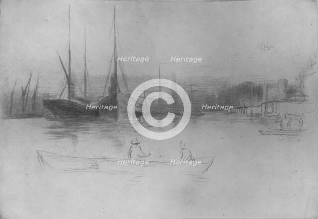 'Steamboats Off The Tower', 1875, (1904). Artist: James Abbott McNeill Whistler.