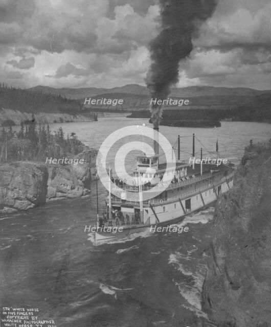 Steamer "White Horse" in Five Fingers, 1920. Creator: Unknown.