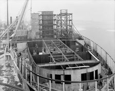 Steamer "City of Cleveland", stern view showing construction, 1907. Creator: Unknown