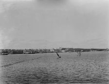 Steamer landing and San Cristobal, San Juan, Puerto Rico, between 1880 and 1901. Creator: Unknown