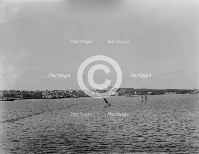 Steamer landing and San Cristobal, San Juan, Puerto Rico, between 1880 and 1901. Creator: Unknown.