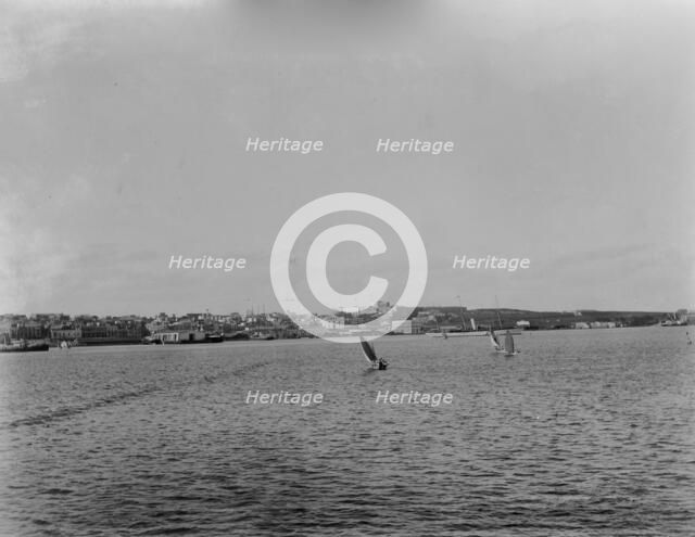 Steamer landing and San Cristobal, San Juan, Puerto Rico, between 1880 and 1901. Creator: Unknown.
