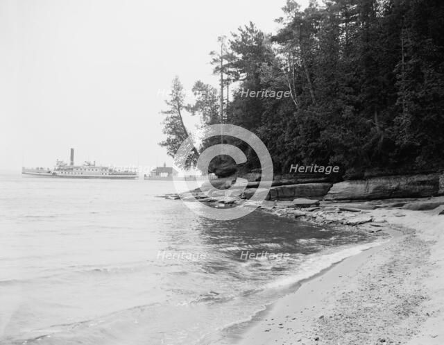 Steamer landing, Hotel Champlain, Bluff Point, N.Y., c.between 1910 and 1920. Creator: Unknown.