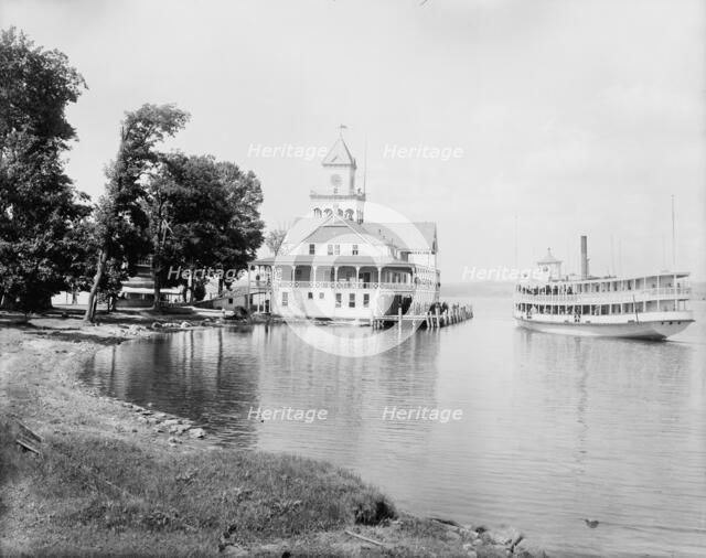 Steamer landing, Lake Chautauqua, between 1880 and 1899. Creator: Unknown.