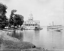 Steamer landing, Lake Chautauqua, between 1880 and 1899. Creator: Unknown