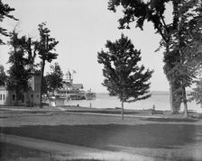 Steamer landing, Lake Chautauqua, between 1880 and 1899. Creator: Unknown