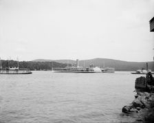 Steamer New York passing through Highlands, Hudson River, N.Y., between 1900 and 1908. Creator: Unknown
