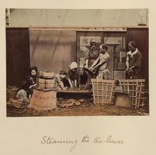 Steaming the Tea Leaves, about 1873-1883. Creator: Shinichi Suzuki I