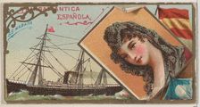 Steamship Habana, Transatlantica Espanola, from the Ocean and River Steamers series (N83) ..., 1887. Creator: Unknown
