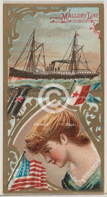 Steamship State of Texas, Mallory Line, from the Ocean and River Steamers series (N83) for..., 1887. Creator: Unknown.