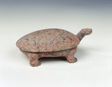 Steatite covered ink palette in the shape of a tortoise, Six Dynasties, 7th century or earlier