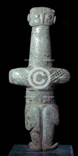 Steatite Cypriot idol, 31st century BC. Artist: Unknown