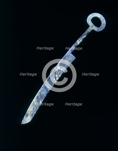 Steatite dagger, Spring and Autumn Period, China, c770-475 BC. Creator: Unknown.
