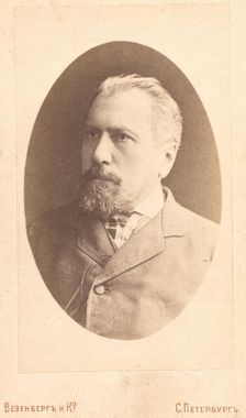 Stebnitski i, head-and-shoulders portrait, facing left, between 1880 and 1886. Creator: Unknown