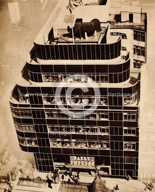 'Steel, concrete and glass, make modern buildings', 1935.  Artist: Unknown.