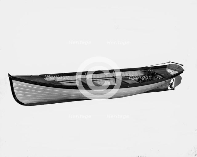 Steel boat, power launch, between 1900 and 1910. Creator: Unknown.