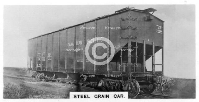 Steel grain car, Canada, c1920s. Artist: Unknown