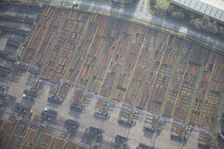 Steel depot, Scunthorpe, North Lincolnshire, 2016. Creator: Dave MacLeod