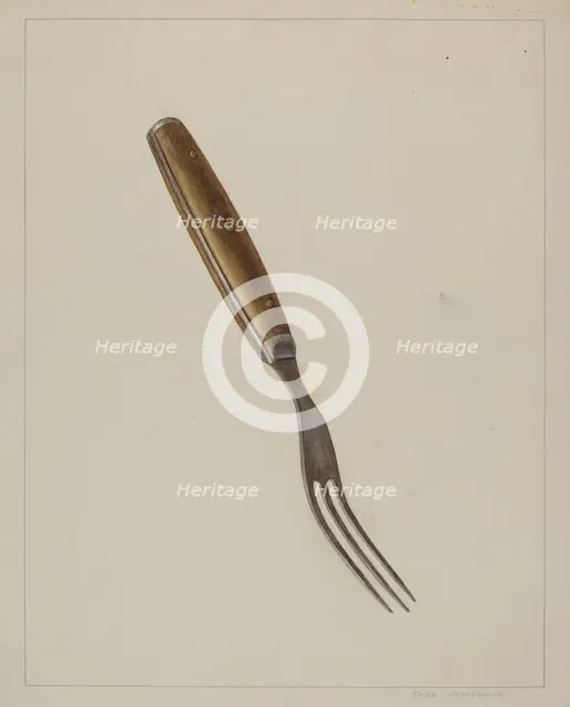 Steel Fork, c. 1938. Creator: Fred Hassebrock.
