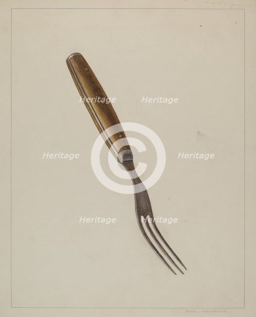 Steel Fork, c. 1938. Creator: Fred Hassebrock.