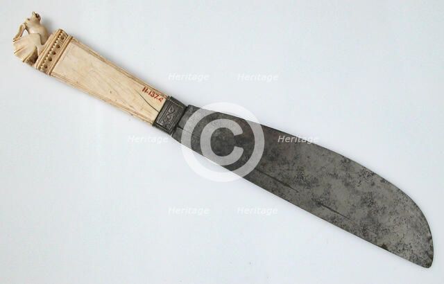 Steel Knife with Ivory Handle, Italian, 14th century. Creator: Unknown.