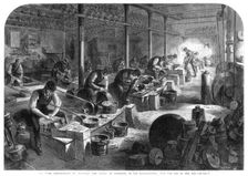 Steel manufactures of Sheffield, Yorkshire, 1866. Creator: Mason Jackson