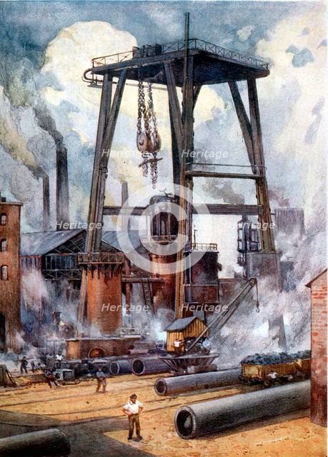 Steel works c1925. Creator: Unknown.