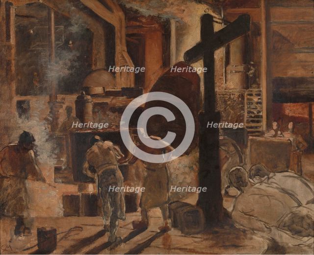 Steelworks, c1860-1900. Creator: Constantin Emile Meunier.