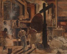 Steelworks, c1860-1900. Creator: Constantin Emile Meunier