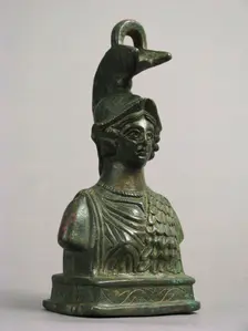 Steelyard Weight with the Bust of Athena, Byzantine, 350-500. Creator: Unknown