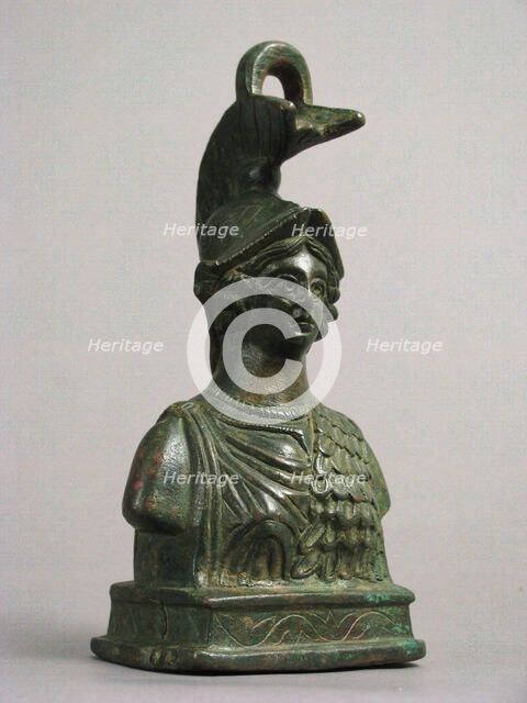 Steelyard Weight with the Bust of Athena, Byzantine, 350-500. Creator: Unknown.